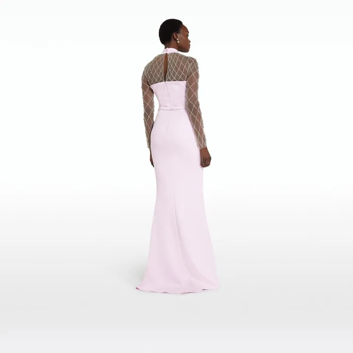 Safiyaa Clarence Lilac Snow Long Dress Women Dresses