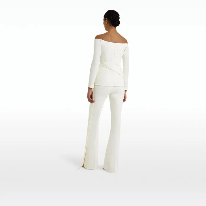 Safiyaa Colette Ivory Top Women Tops