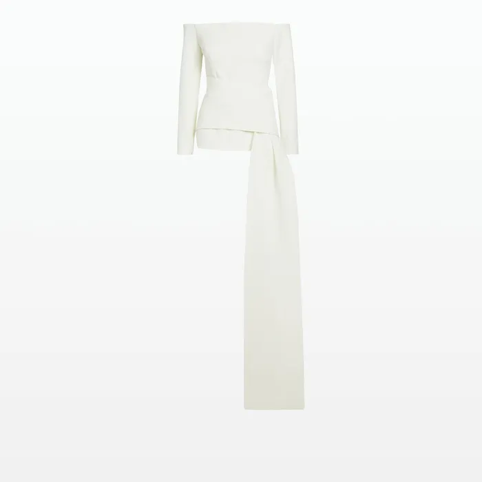 Safiyaa Colette Ivory Top Women Tops
