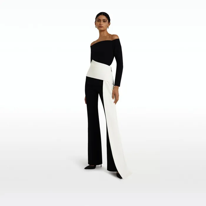Safiyaa Colette Monochrome Top Women Tops