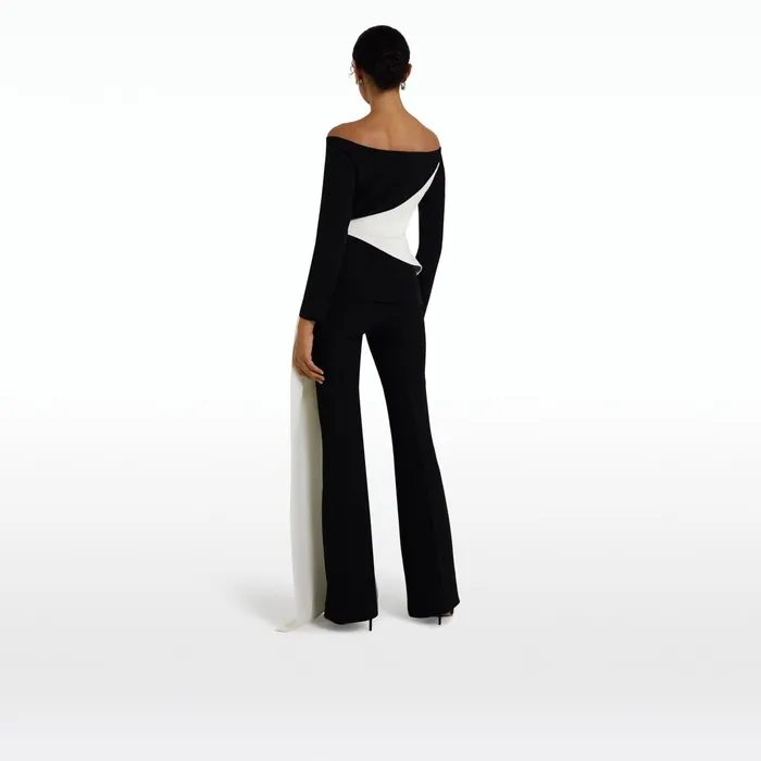 Safiyaa Colette Monochrome Top Women Tops