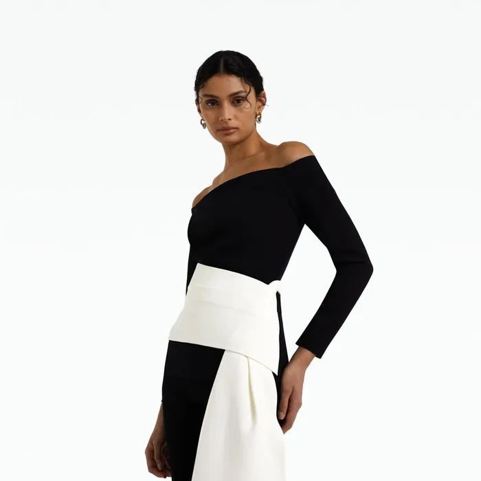 Safiyaa Colette Monochrome Top Women Tops