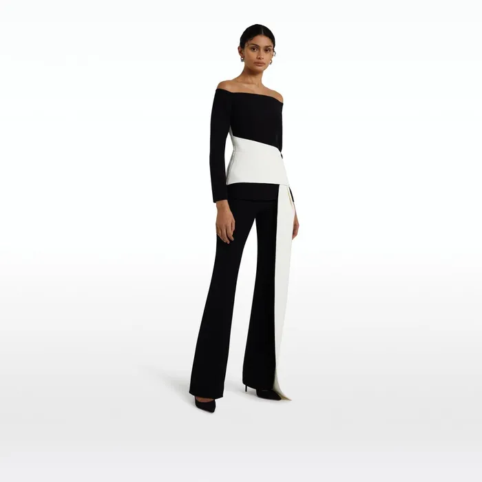 Safiyaa Colette Monochrome Top Women Tops