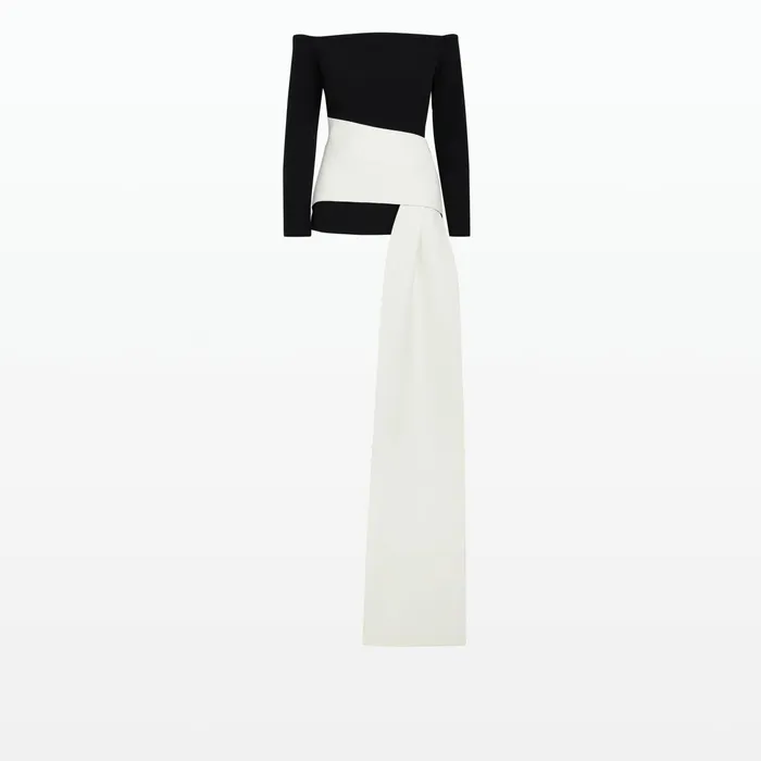 Safiyaa Colette Monochrome Top Women Tops