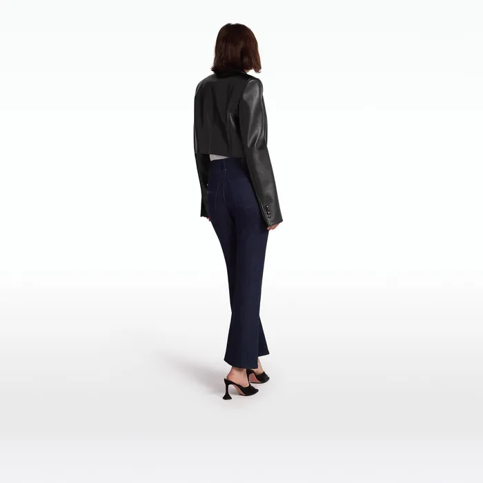 Safiyaa Craine Black Vegan Leather Jacket Women Jackets Coats