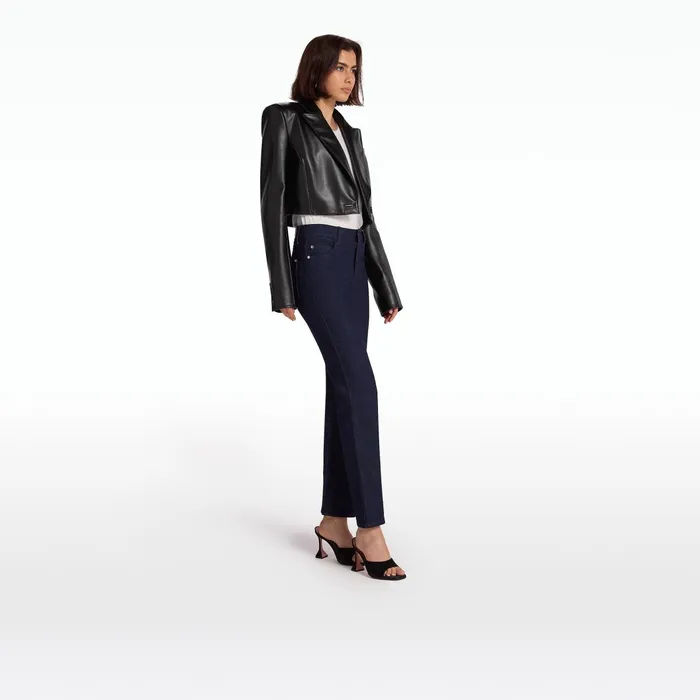 Safiyaa Craine Black Vegan Leather Jacket Women Jackets Coats