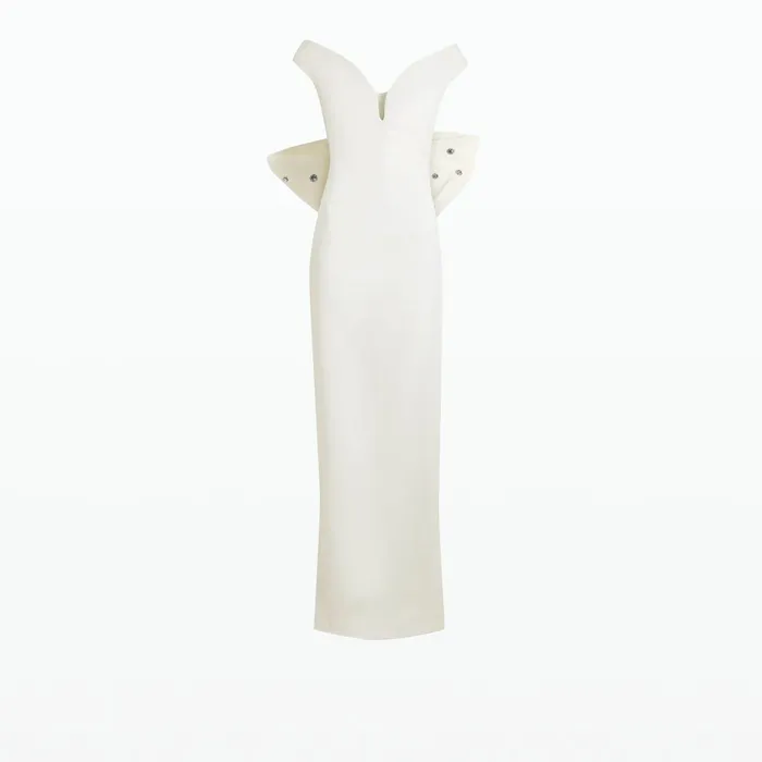 Safiyaa Damona Ivory Long Dress Women Dresses