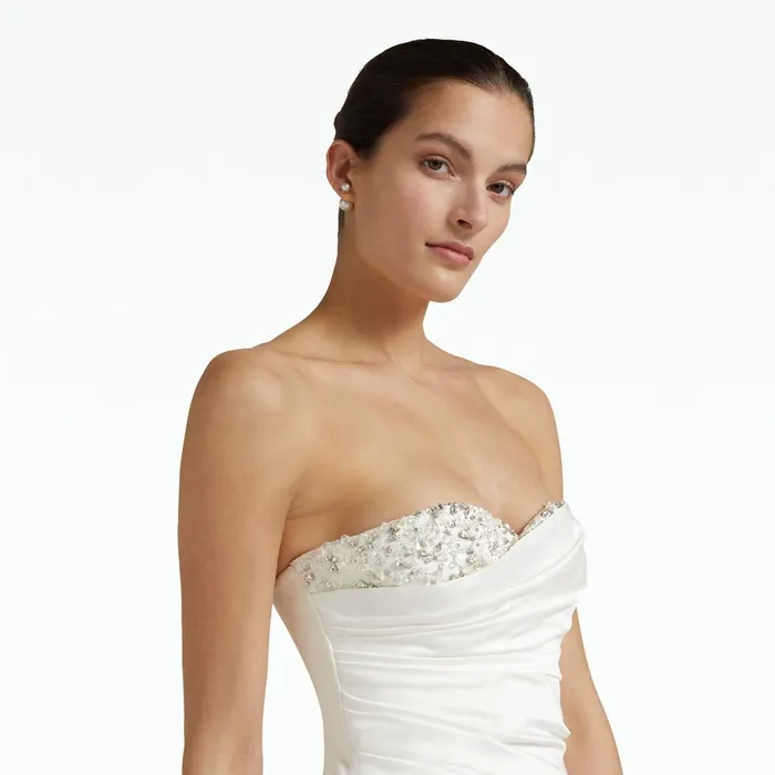 Safiyaa Danielle Ivory Midi Dress Women Dresses