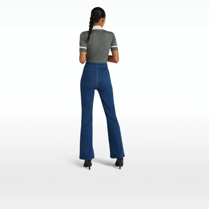 Safiyaa Davignon Blue Denim Trousers Women Trousers