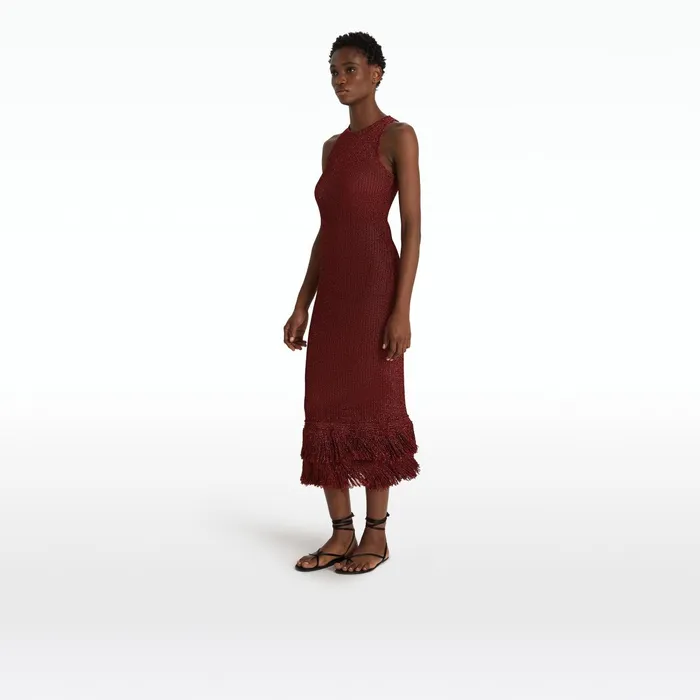 Safiyaa Deidre Amber Sun Knit Dress Women Knitwear