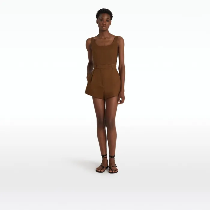 Safiyaa Denizal Deep Brown Top Women Tops