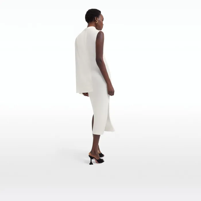 Safiyaa Dilly Ivory Midi Dress Women Dresses