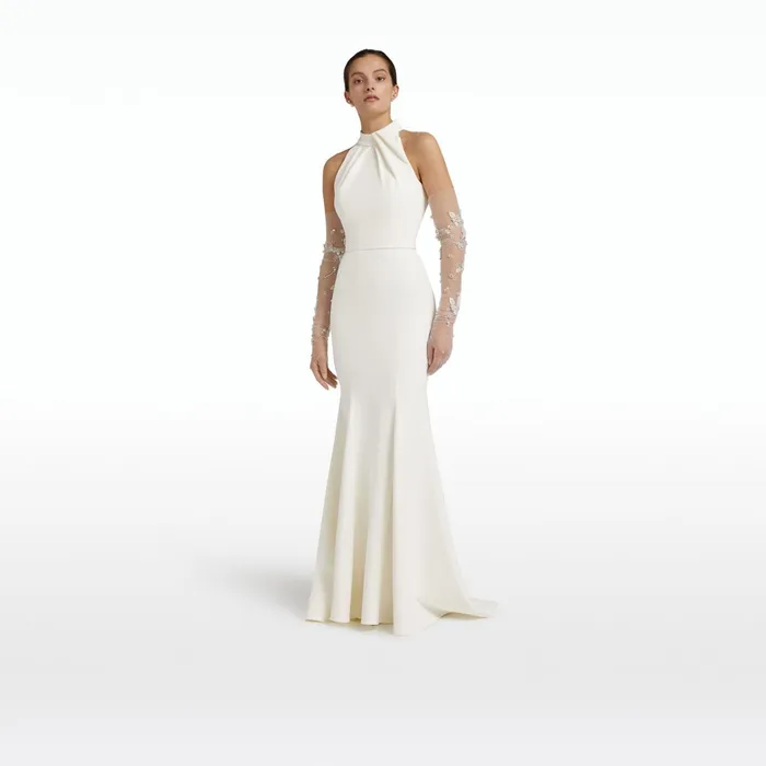 Safiyaa Dorrit Ivory Long Dress Women Dresses