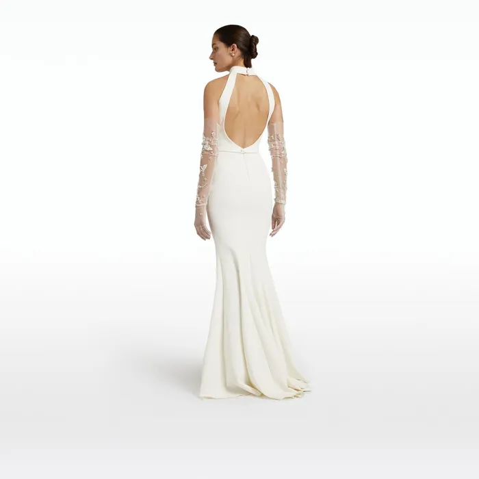 Safiyaa Dorrit Ivory Long Dress Women Dresses