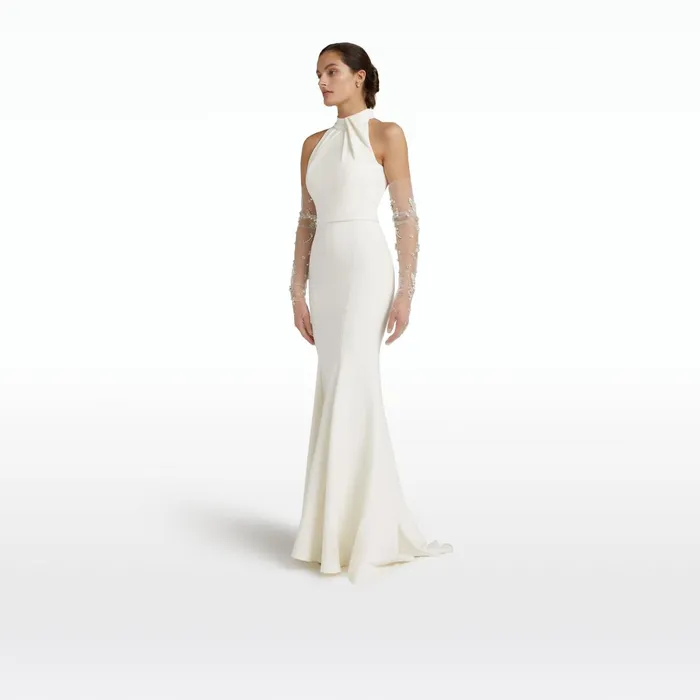 Safiyaa Dorrit Ivory Long Dress Women Dresses