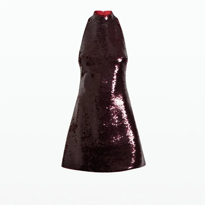 Safiyaa Edie Rhubarb Short Dress Women Dresses