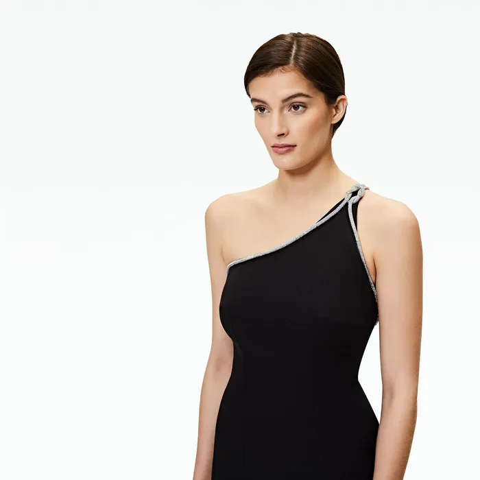 Safiyaa Electra Black Long Dress Women Dresses