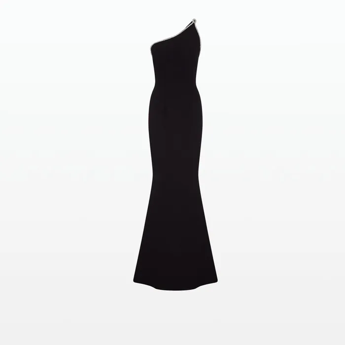 Safiyaa Electra Black Long Dress Women Dresses