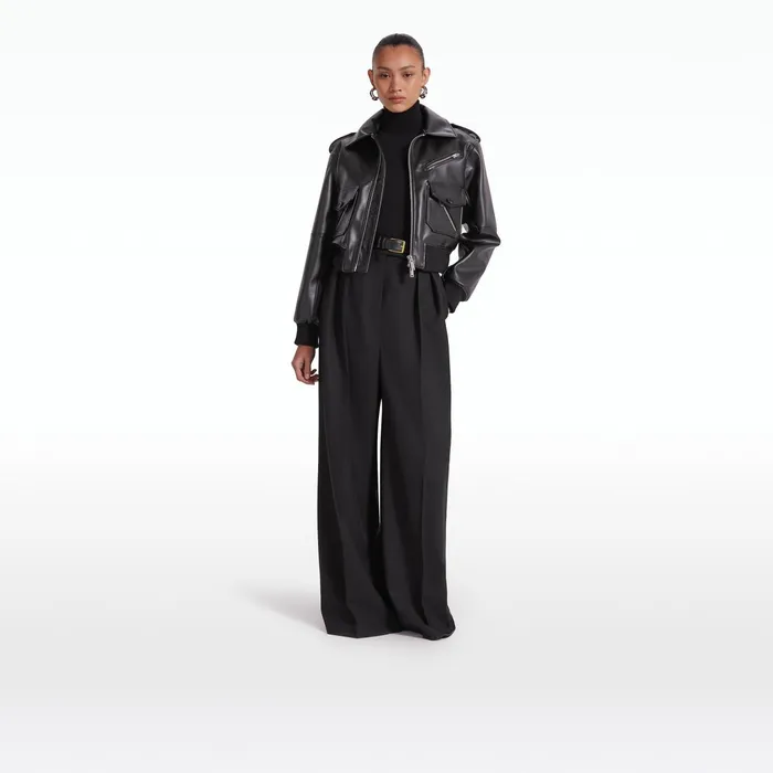 Safiyaa Elizabetta Black Jacket Women Jackets Coats