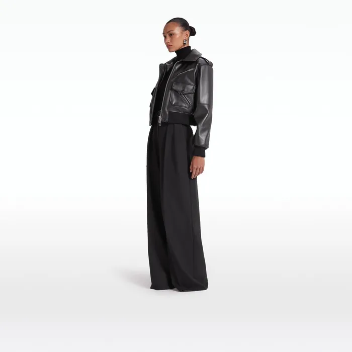 Safiyaa Elizabetta Black Jacket Women Jackets Coats