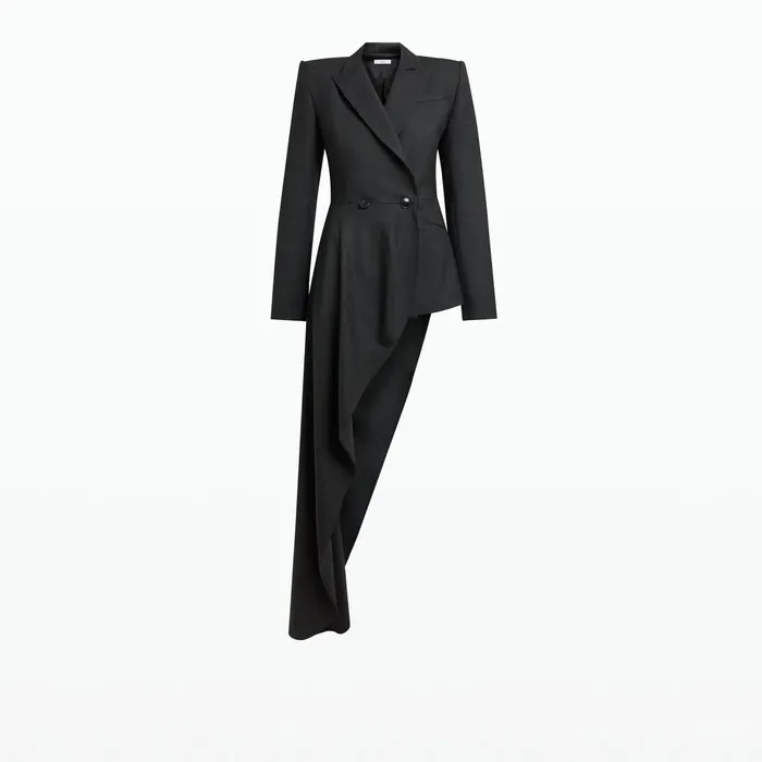 Safiyaa Elorena Charcoal Wool Jacket Women Jackets Coats