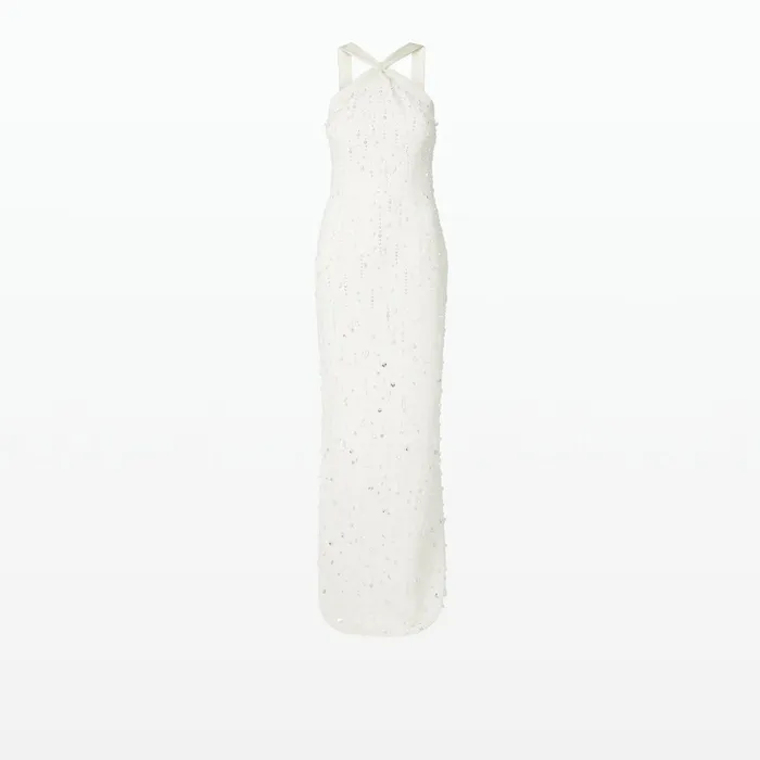 Safiyaa Elspeth Ivory Long Dress Women Dresses