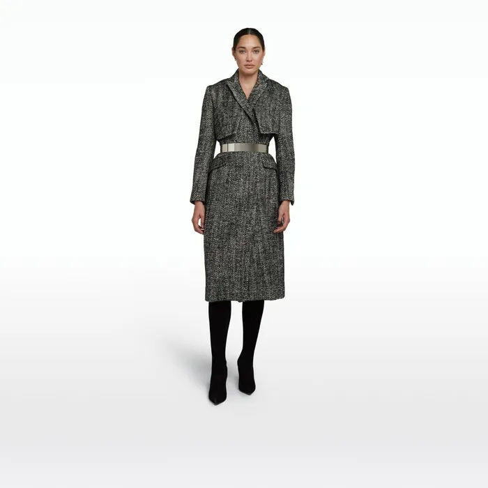 Safiyaa Ennis Black Wool Coat Women Jackets Coats