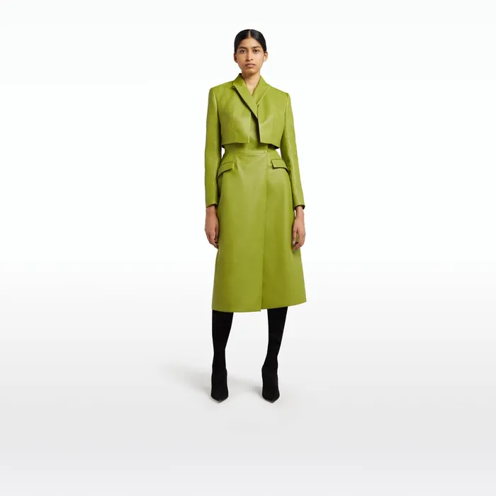 Safiyaa Ennis Woodbine Vegan Leather Coat Women Jackets Coats