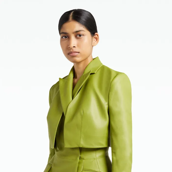 Safiyaa Ennis Woodbine Vegan Leather Coat Women Jackets Coats