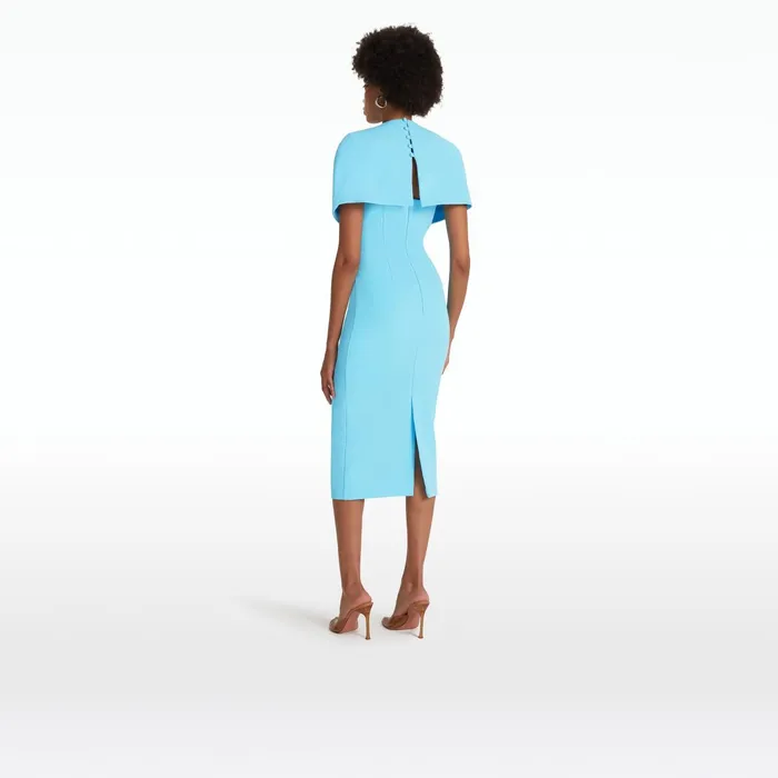Safiyaa Flora Topaz Midi Dress Women Dresses