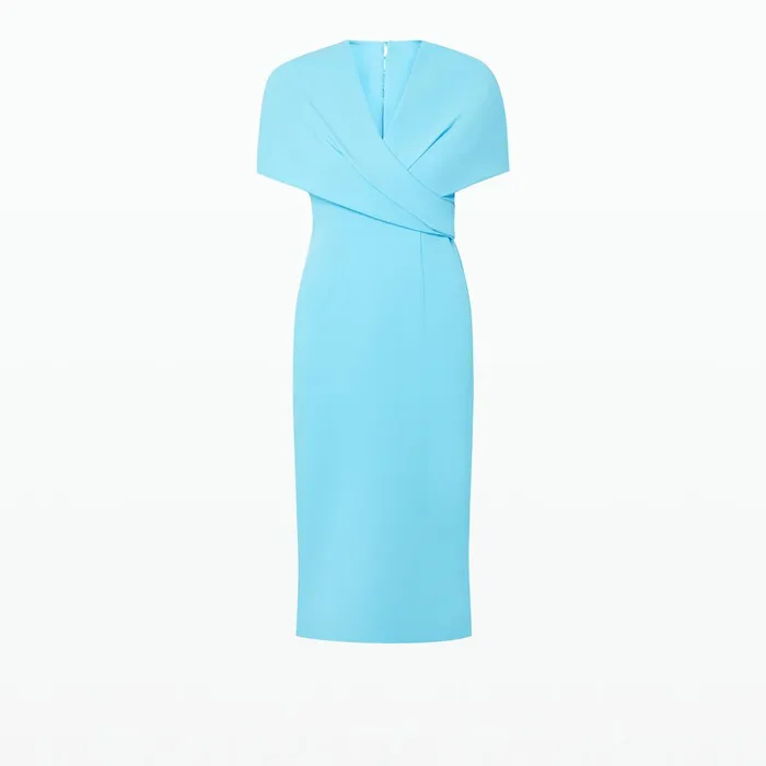 Safiyaa Flora Topaz Midi Dress Women Dresses
