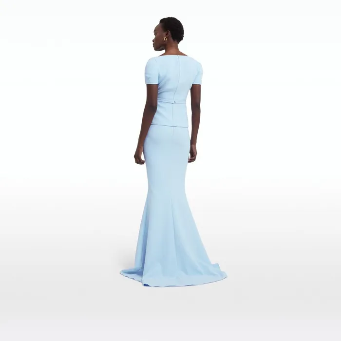Safiyaa Gayeta Pale Blue Skirt Women Skirts