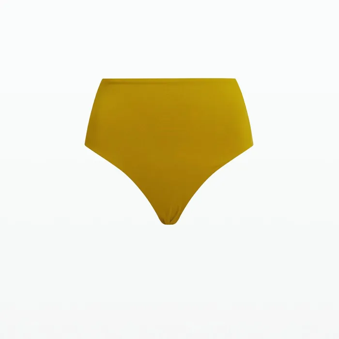 Safiyaa Gisellea Chartreuse Bikini Bottom Women Swimwear