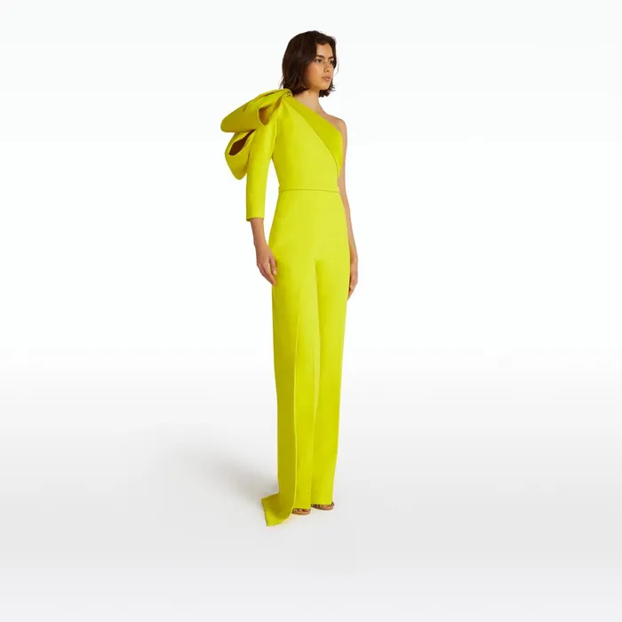 Safiyaa Goldie Chartreuse Trousers Women Trousers