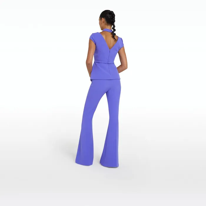 Safiyaa Halluana Anemone Blue Trousers Women Trousers