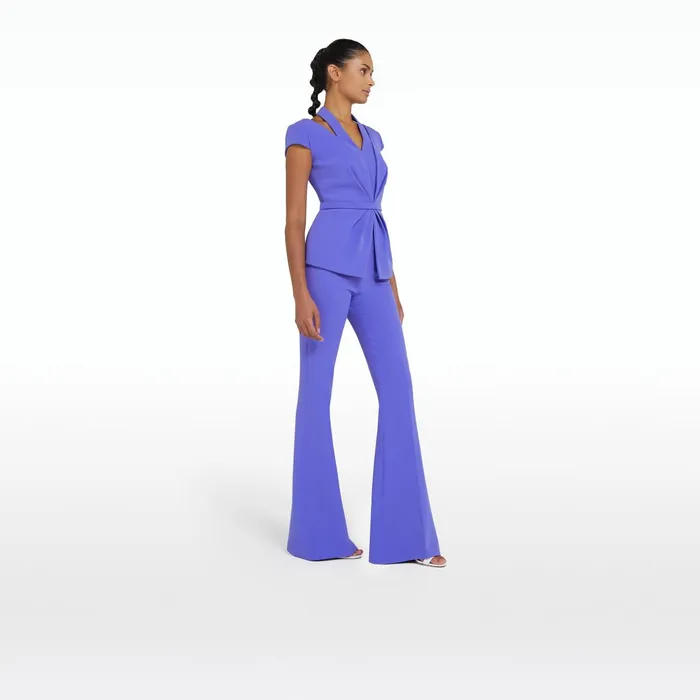 Safiyaa Halluana Anemone Blue Trousers Women Trousers