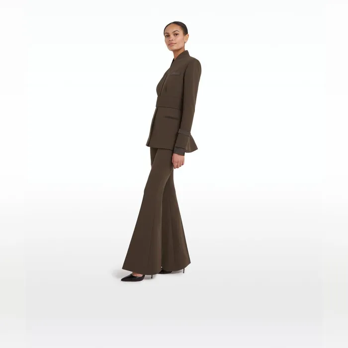 Safiyaa Halluana Chocolate Trousers Women Trousers