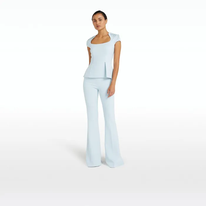 Safiyaa Halluana Ice Blue Trousers Women Trousers