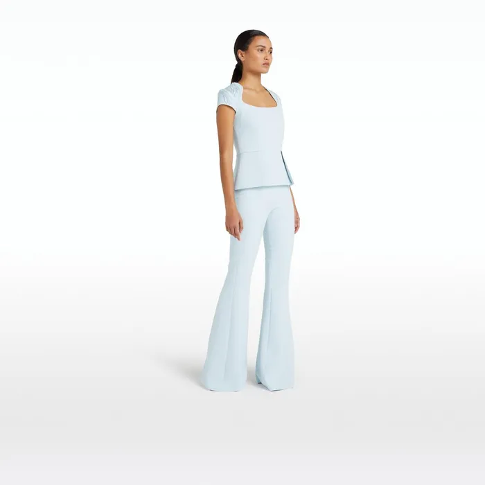 Safiyaa Halluana Ice Blue Trousers Women Trousers