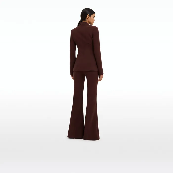 Safiyaa Halluana Pecan Brown Trousers Women Trousers
