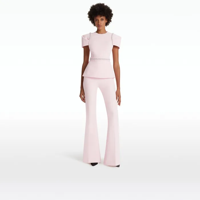 Safiyaa Halo Pale Pink Top Women Tops