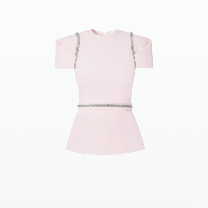 Safiyaa Halo Pale Pink Top Women Tops