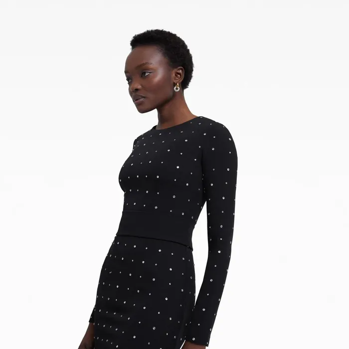 Safiyaa Heliconia Black Long Dress Women Dresses