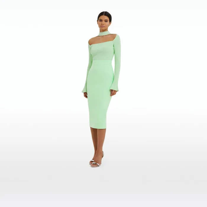 Safiyaa Hokoku Brook Green Skirt Women Skirts