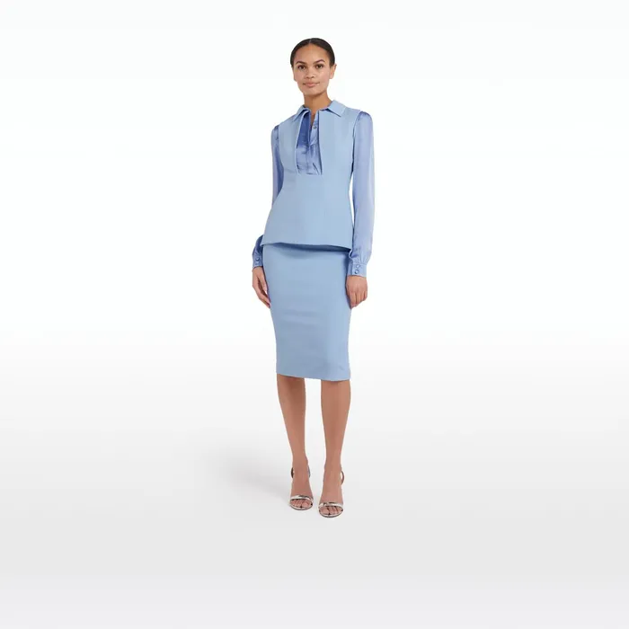 Safiyaa Hokoku Soft Sky Skirt Women Skirts