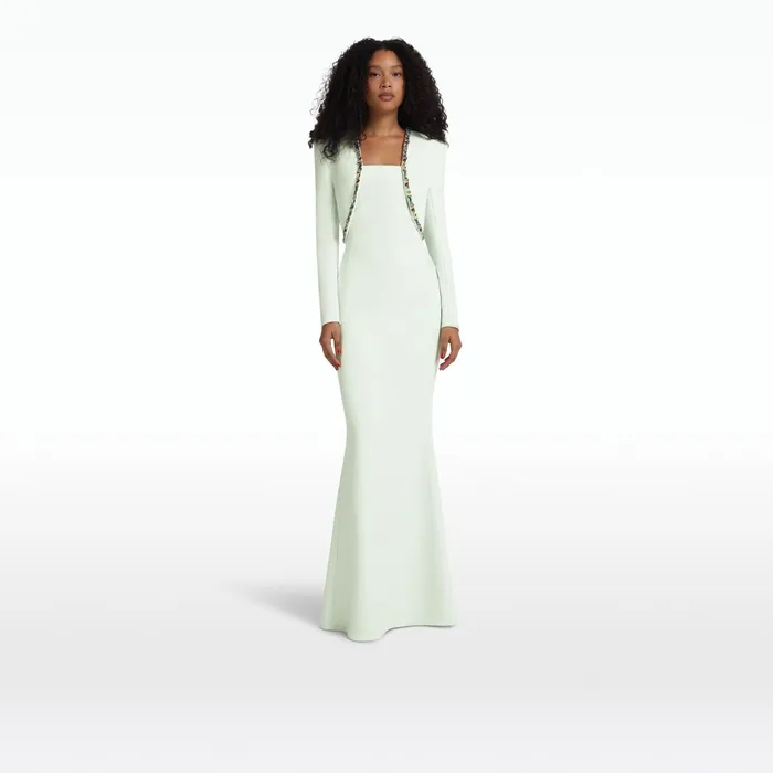 Safiyaa Jana Spearmint Long Dress Women Dresses