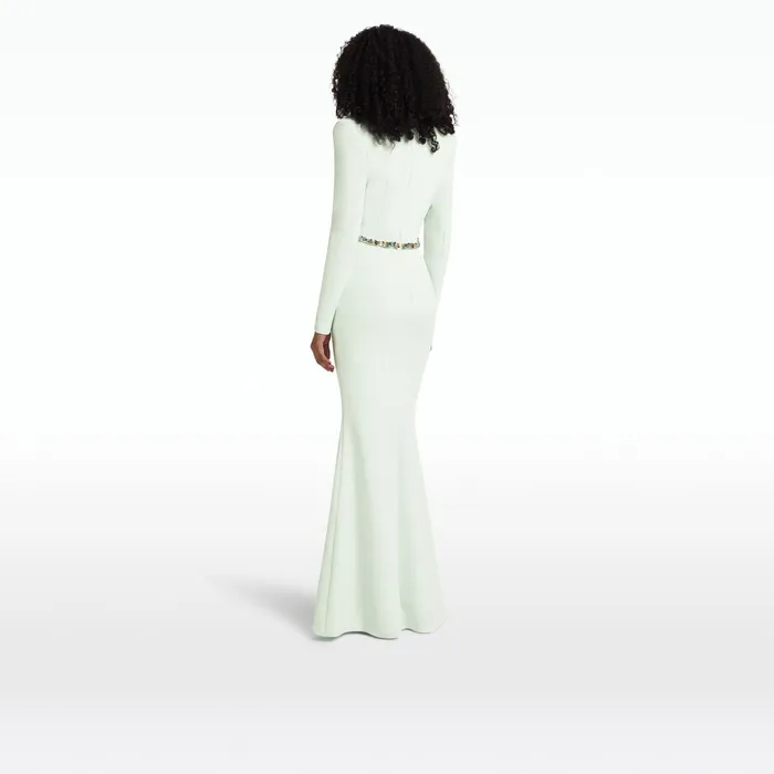 Safiyaa Jana Spearmint Long Dress Women Dresses