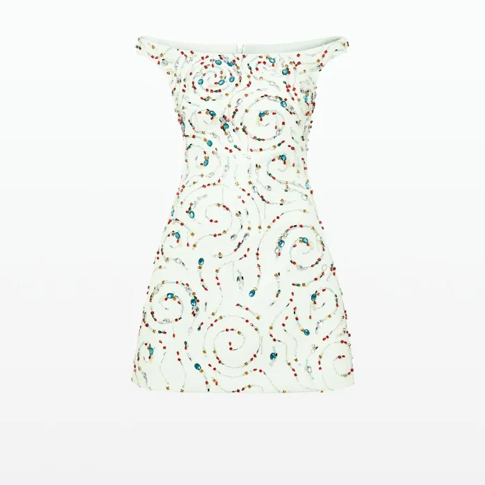 Safiyaa Josefine Spearmint Short Dress Women Dresses