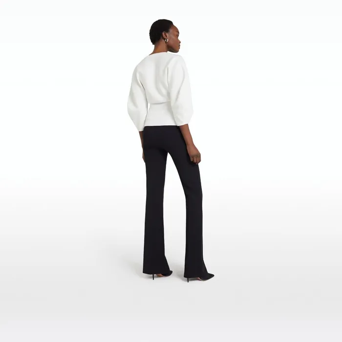 Safiyaa Kamali Ivory Knit Top Women Knitwear