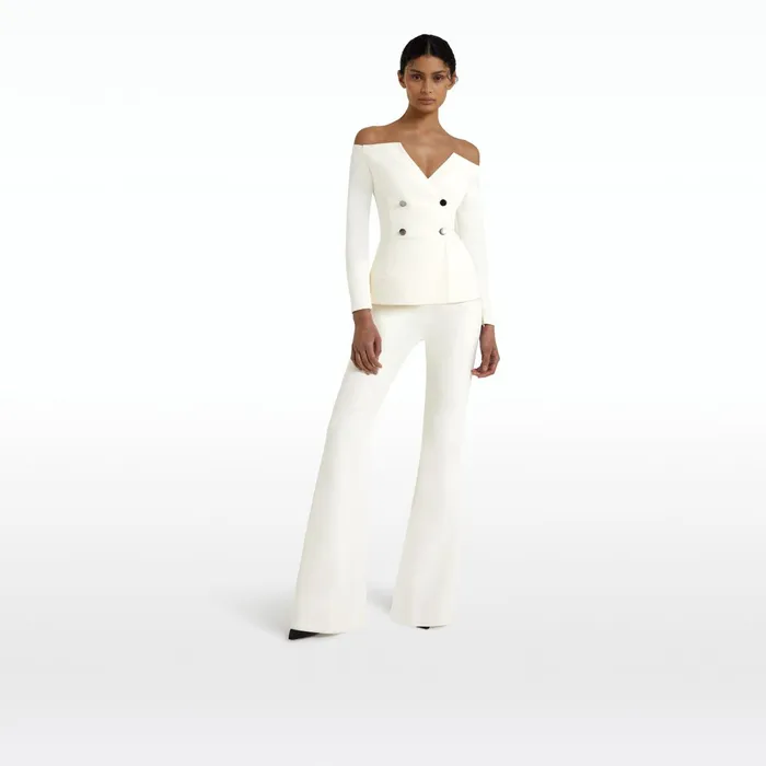 Safiyaa Kamile Ivory Jacket Women Jackets Coats